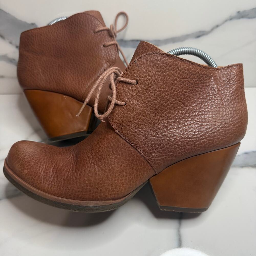 Korks Women's Brown Pebbled Leather Roana Boots Sz 9.5 Festival Boho Witchcore - Picture 7 of 8